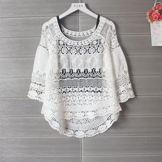 3/4-sleeve Lace Top / Camisole Top