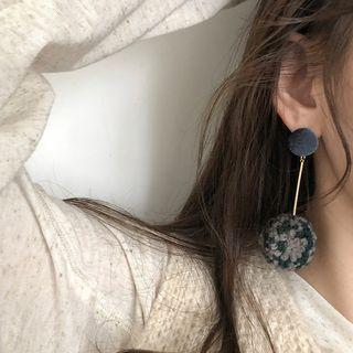 Pom Pom Dangle Earring 1 Pair - As Shown In Figure - One Size