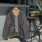 Reversible Furry Quilting Jacket