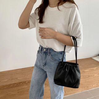Plain Shirred Handbag