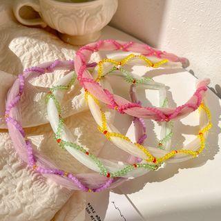 Faux Crystal Mesh Headband