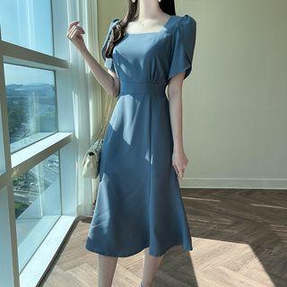 Tulip-sleeve Mermaid Dress