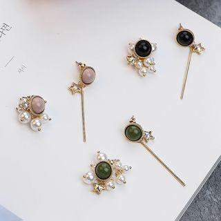 Faux Pearl Non Matching Earring