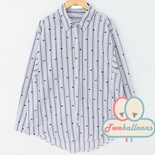 Embroidered Striped Shirt