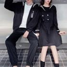 Couple Matching Long-sleeve A-line Dress / Zip Jacket / Harem Pants