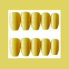 Plain Faux Nail Tips 435 - Light Yellow - One Size