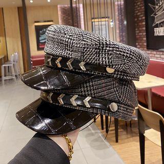 Belt Houndstooth Military Cap