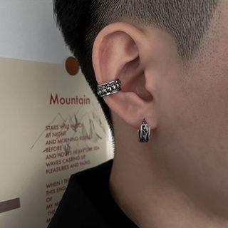 Embossed Stainless Steel Earring (various Designs)