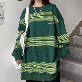 Long Sleeve Two-tone Striped T-shirt