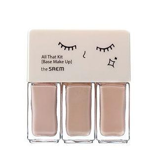 The Saem - All That Kit (base Make Up): Pink Foundation 4ml + Beige Foundation 4ml + Concealer 4ml