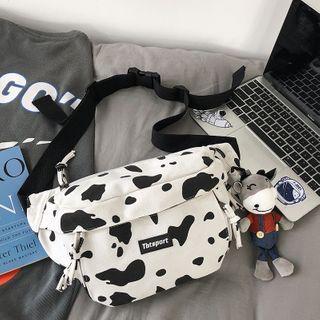 Patterned Zip Sling Bag