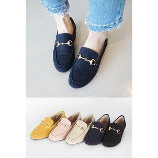 Metallic-detail Loafers