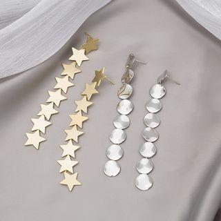 Disc / Star Alloy Dangle Earring