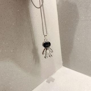 Astronaut Pendant Necklace Silver - One Size