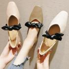 Bow Mary Jane Low Heel Pumps