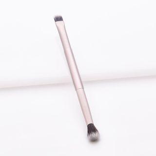 Dual Head Eyeshadow Makeup Brush 1 Pc - Silver Pink - One Size