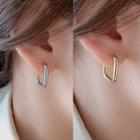 Square Alloy Hoop Earring