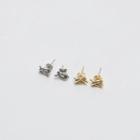 Knotted Metal Ear Studs