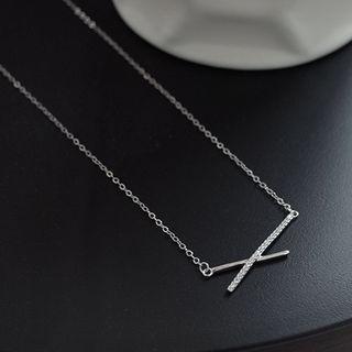 925 Sterling Silver Cross Pendant Necklace 925 Silver - As Shown In Figure - One Size