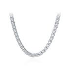 Fashion Geometric Twist Necklace Silver - One Size