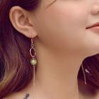 Non-matching Bead Fringed Earring