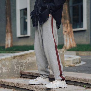 Loose-fit Straight-cut Knit Pants