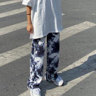 Tie-dye Loose-fit Wide Leg Pants
