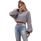 Houndstooth Crop Pullover