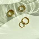 Various Ring Set (4 Pcs) Gold - One Size