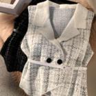 Double-breasted Belted Vest