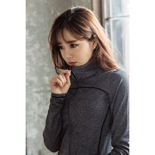 Mock-neck Zip-up Jacket