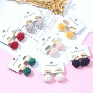 Wool Dangle Earring