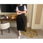 [dearest] Sleeveless Long Dress With Detachable Wrap Skirt One Size