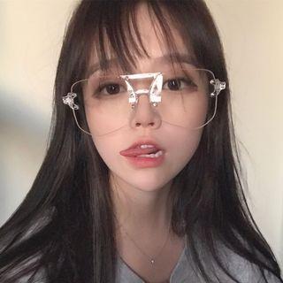 Oversized Transparent Eyeglasses