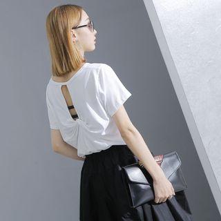 Knot-back Short-sleeved T-shirt