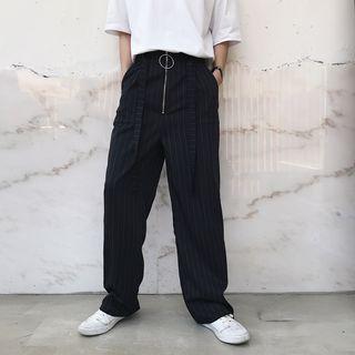 Half Zip Straight Cut Pants