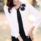 Corsage Buttoned Jacket
