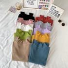 Plain Mock-neck Long-sleeve Slim-fit Knit Top - 12 Colors