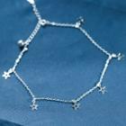 Star Sterling Silver Anklet Star - Silver - One Size