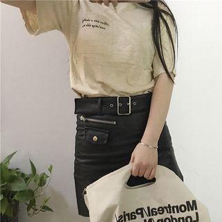 Letter Short-sleeve Top