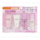 Kose - Lecheri Trial Kit 2 (high Moist): Oil In Cleansing Gel + Cream Wash + Lift Glow Lotion Ii + Lift Glow Emulsion Ii 4 Pcs