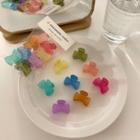 Set Of 8 : Bow Plastic Hair Clamp Set Of 8 - Blue & Green & Pink - One Size