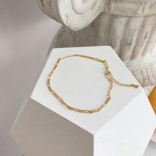 Sterling Silver Anklet Jl010 - Gold - One Size