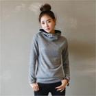 Hooded Brushed Fleece Top