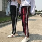 Striped Velour Couple Sweatpants