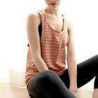 Racer Back Striped Tank Top