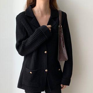Collared V-neck Cardigan