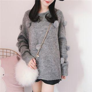 Bobble Long-sleeve Sweater