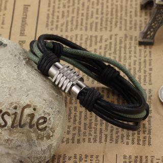 Stainless Steel Spring Layered Bracelet 892 - Bracelet - One Size