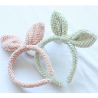Knit Bow Face Wash Headband
